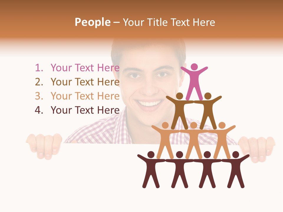 Placard Billboard Person PowerPoint Template