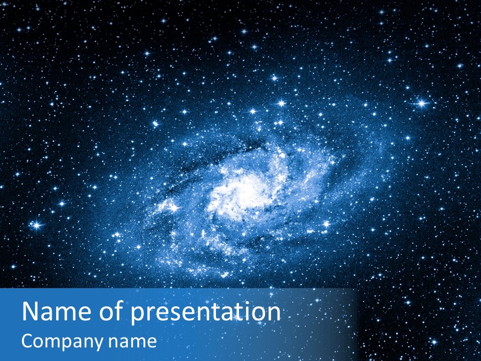 Telescope Andromeda Galaxy PowerPoint Template