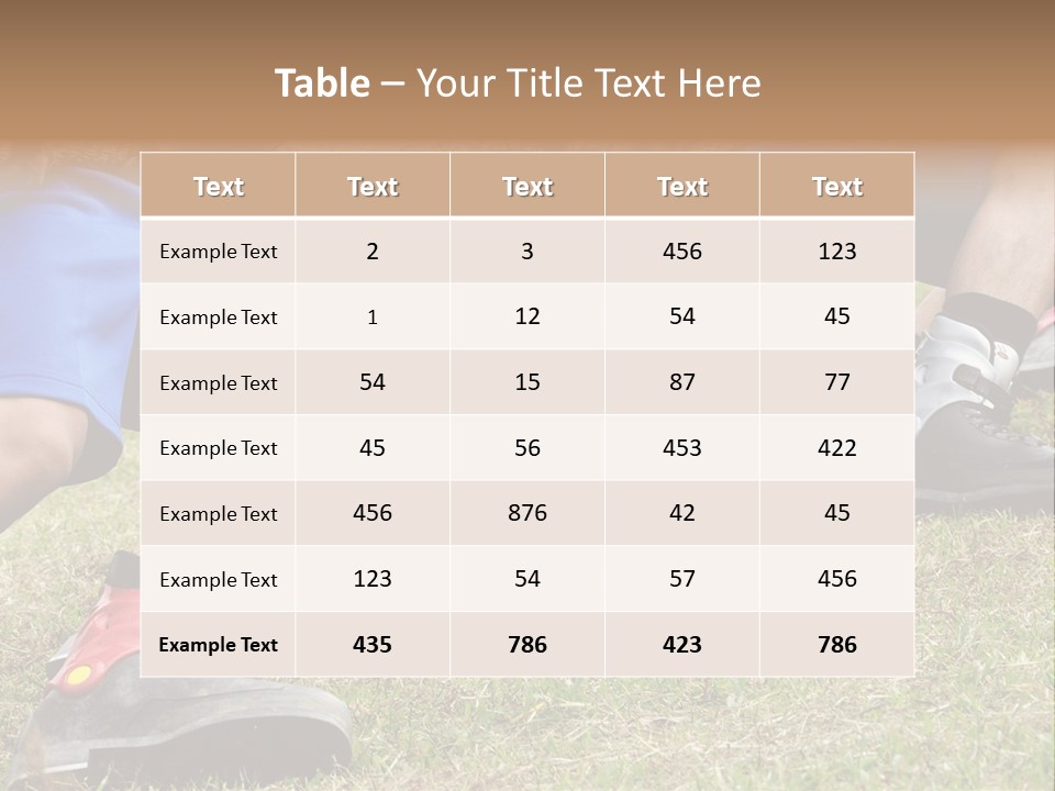 Male Performance Sports PowerPoint Template