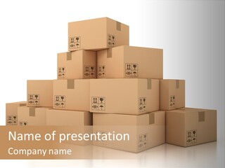 Merchandise Distribution Warehouse PowerPoint Template