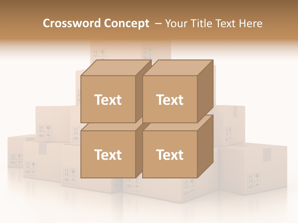 Merchandise Distribution Warehouse PowerPoint Template