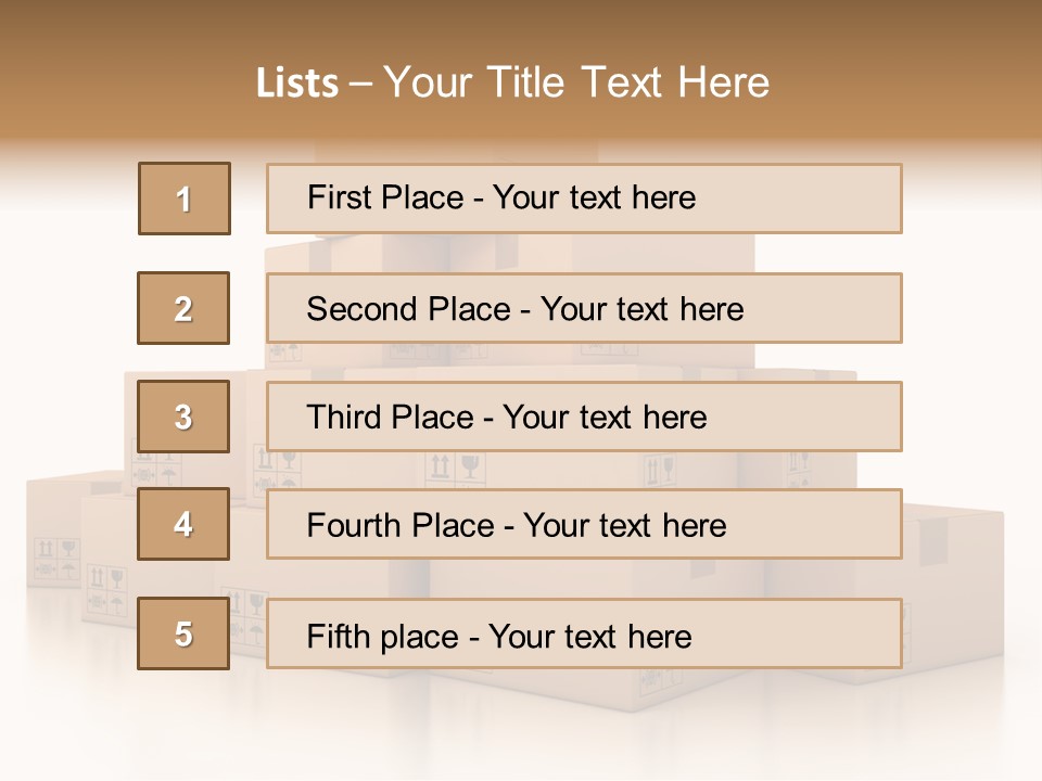Merchandise Distribution Warehouse PowerPoint Template
