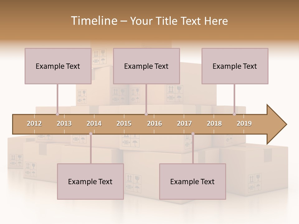Merchandise Distribution Warehouse PowerPoint Template