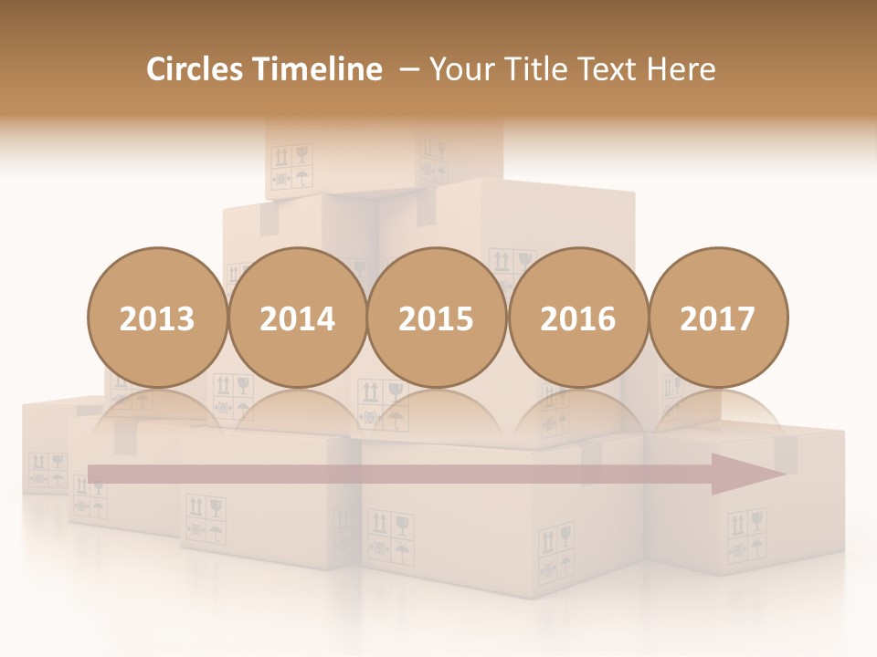 Merchandise Distribution Warehouse PowerPoint Template