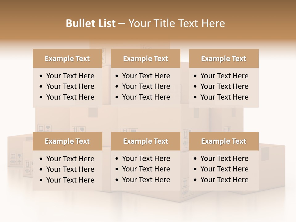 Merchandise Distribution Warehouse PowerPoint Template