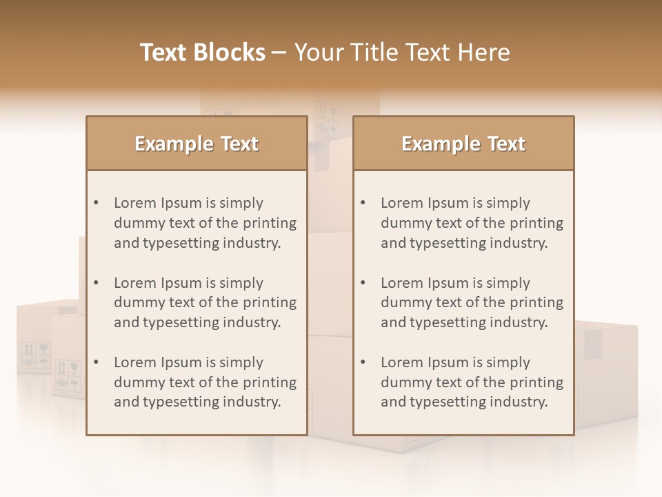 Merchandise Distribution Warehouse PowerPoint Template