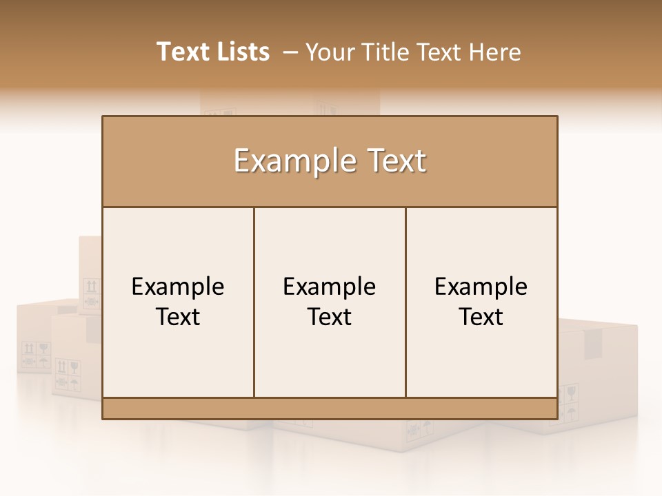 Merchandise Distribution Warehouse PowerPoint Template