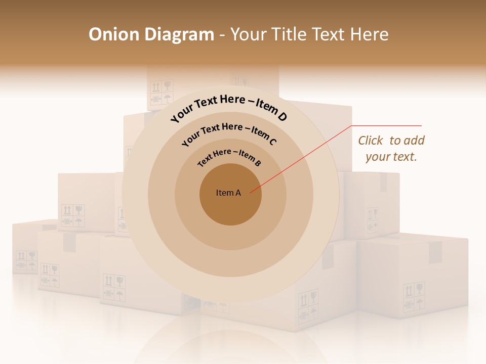 Merchandise Distribution Warehouse PowerPoint Template