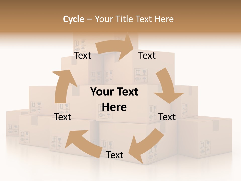 Merchandise Distribution Warehouse PowerPoint Template