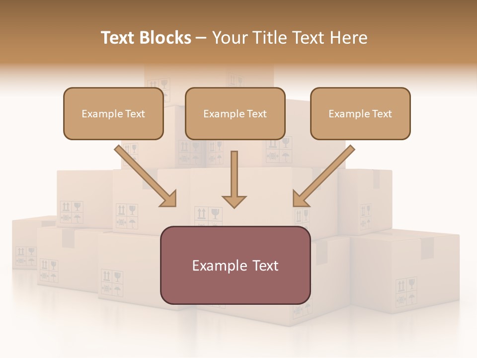 Merchandise Distribution Warehouse PowerPoint Template
