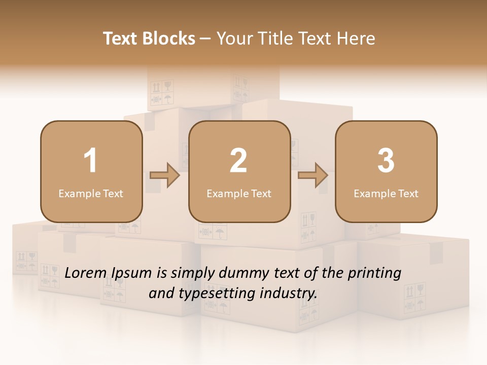Merchandise Distribution Warehouse PowerPoint Template