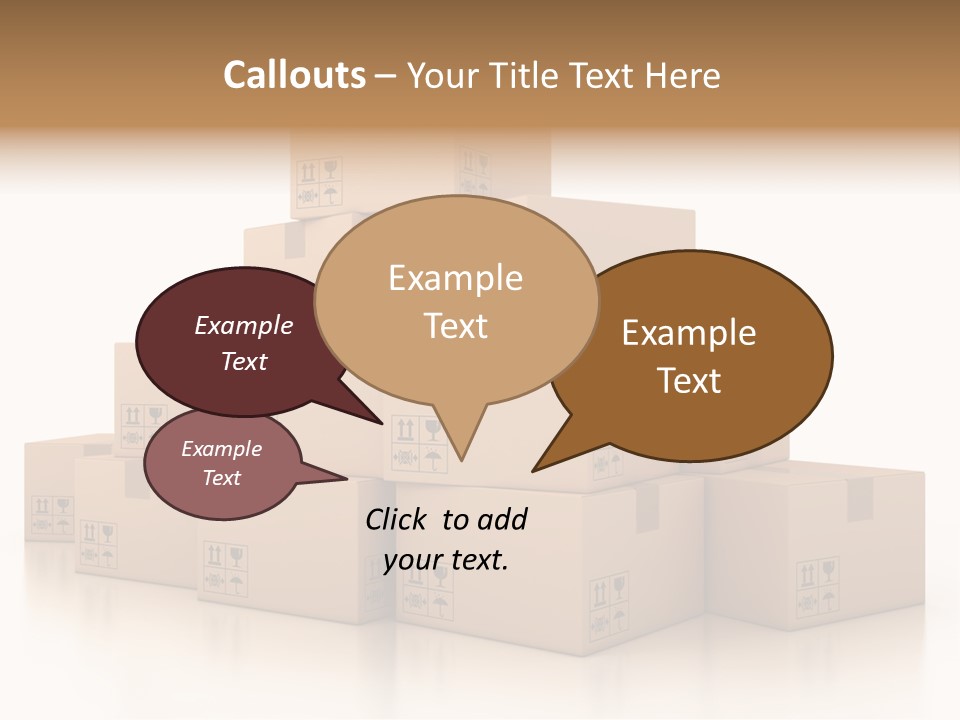 Merchandise Distribution Warehouse PowerPoint Template