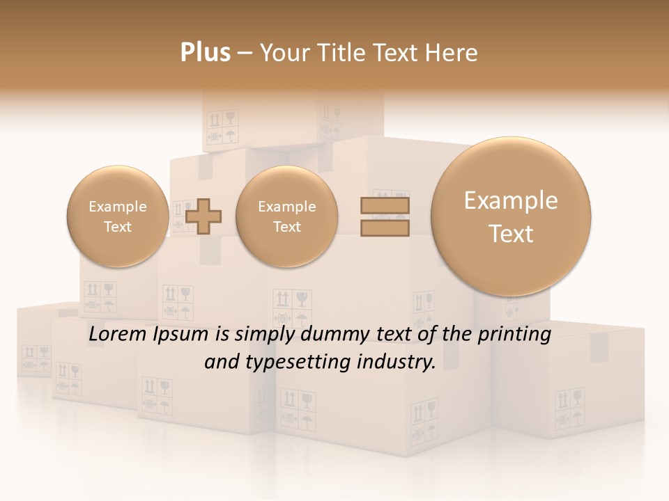 Merchandise Distribution Warehouse PowerPoint Template