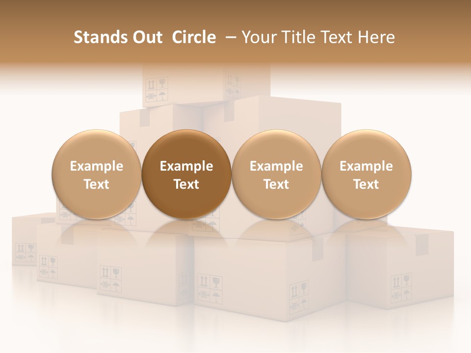 Merchandise Distribution Warehouse PowerPoint Template