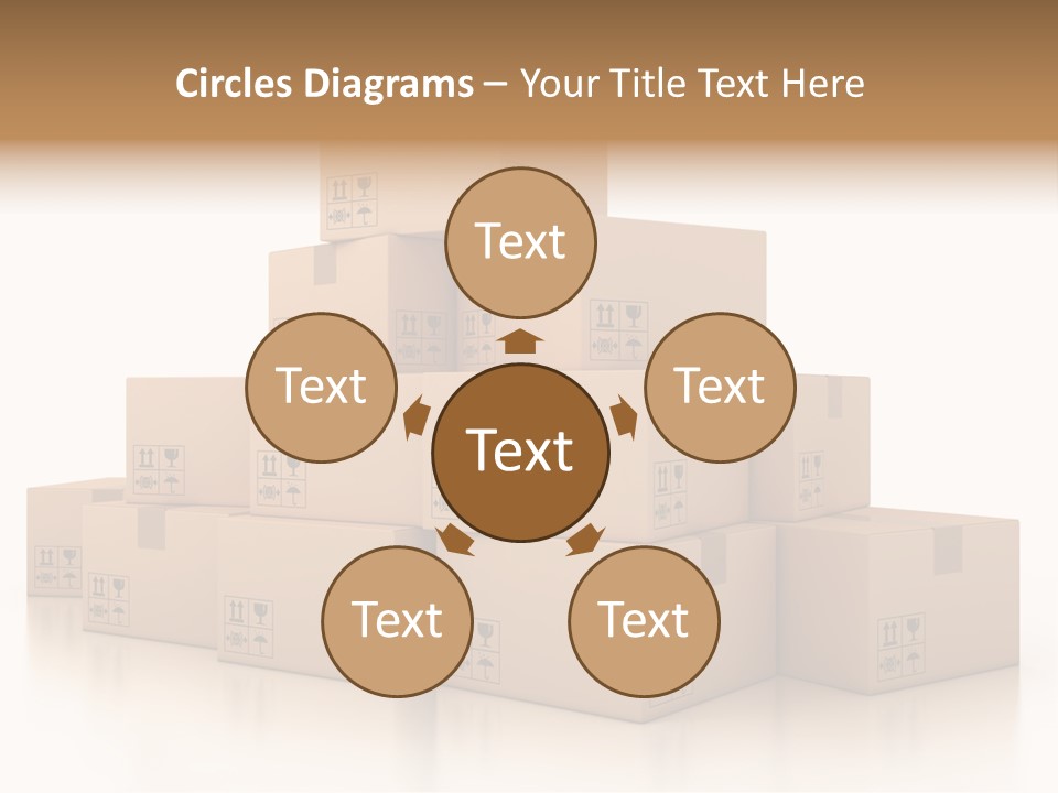 Merchandise Distribution Warehouse PowerPoint Template