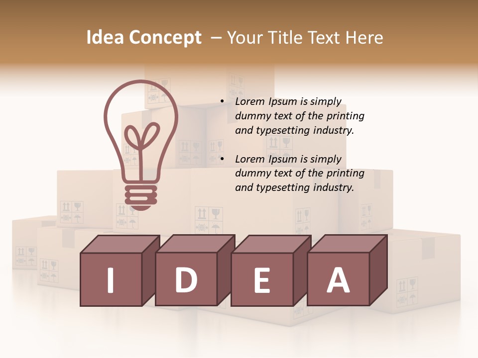 Merchandise Distribution Warehouse PowerPoint Template