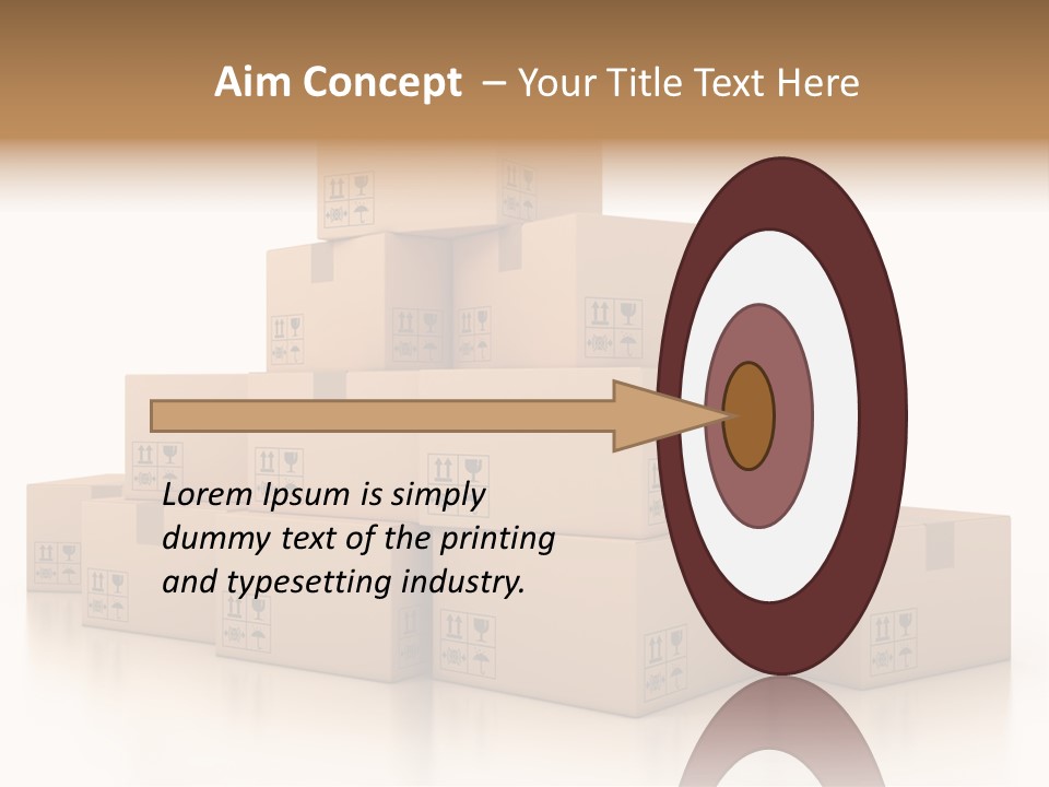 Merchandise Distribution Warehouse PowerPoint Template