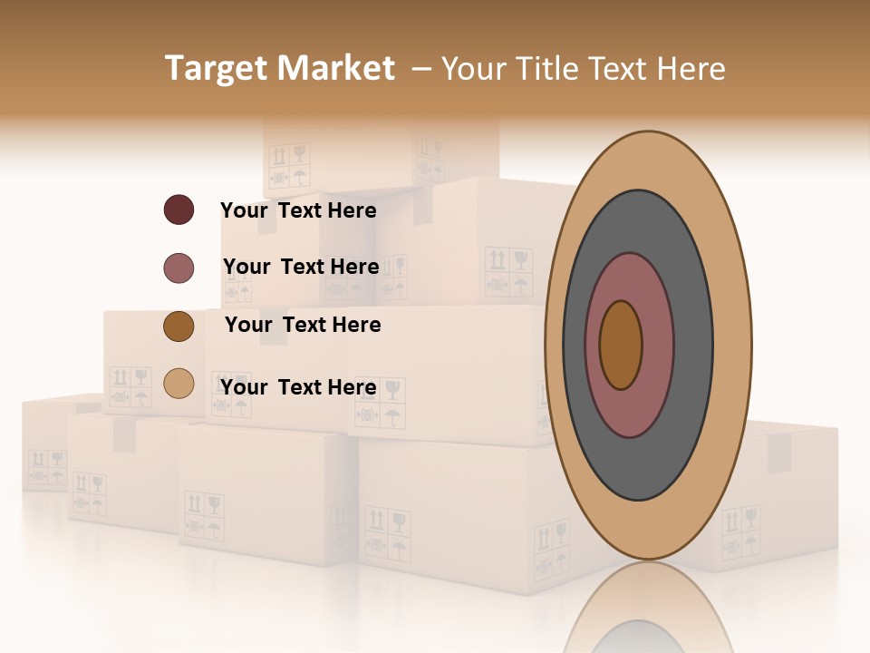 Merchandise Distribution Warehouse PowerPoint Template