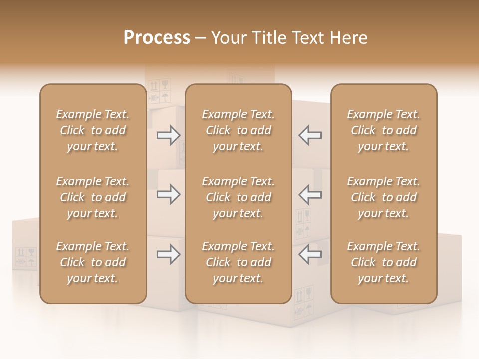 Merchandise Distribution Warehouse PowerPoint Template