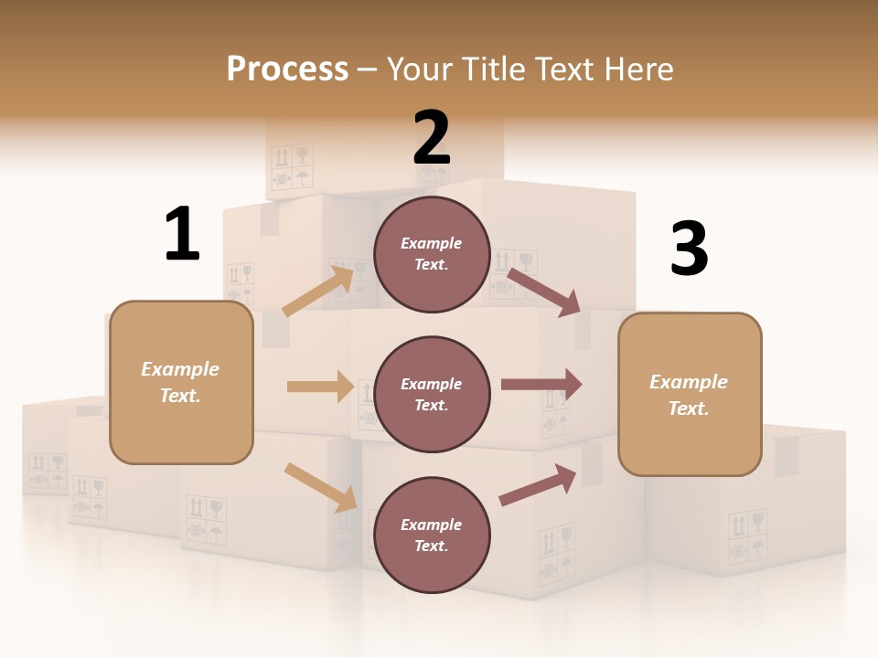 Merchandise Distribution Warehouse PowerPoint Template
