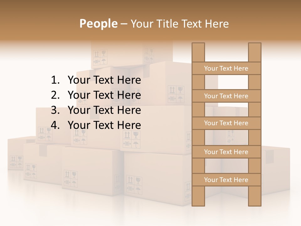Merchandise Distribution Warehouse PowerPoint Template