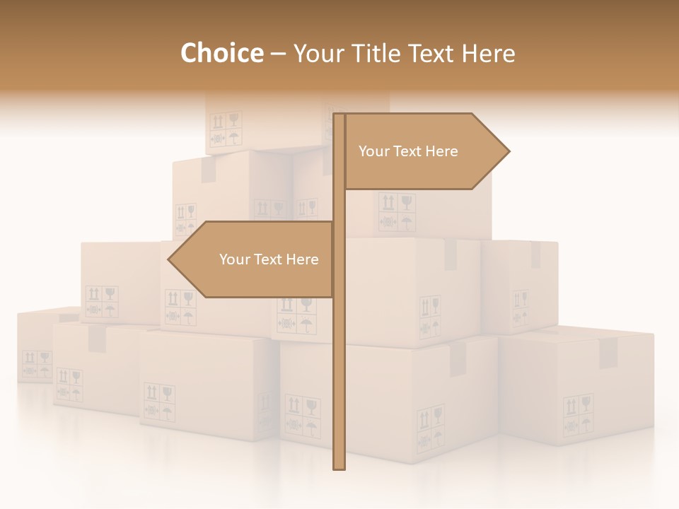 Merchandise Distribution Warehouse PowerPoint Template