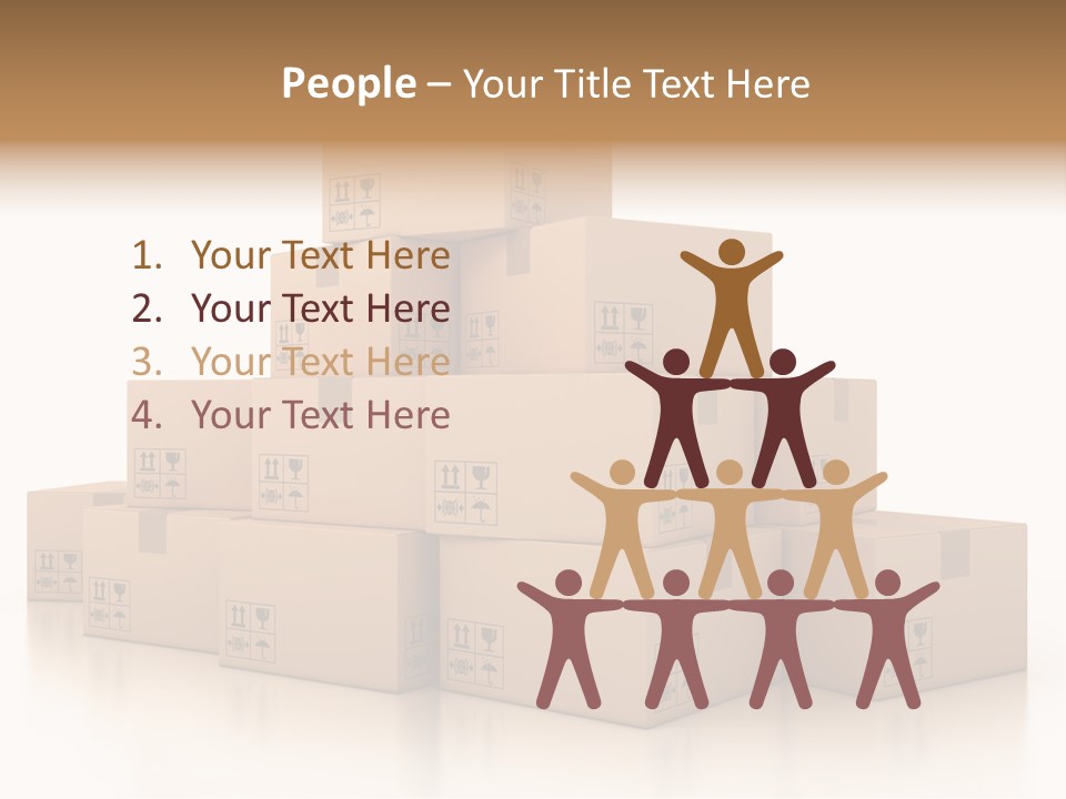 Merchandise Distribution Warehouse PowerPoint Template