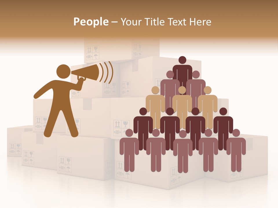 Merchandise Distribution Warehouse PowerPoint Template