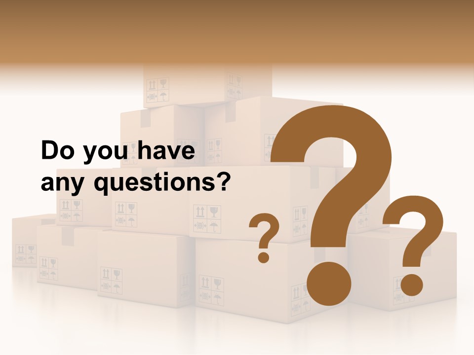 Merchandise Distribution Warehouse PowerPoint Template