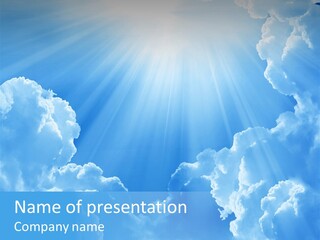 Sunbeam Brightly Color PowerPoint Template