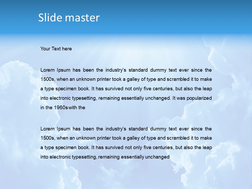 Sunbeam Brightly Color PowerPoint Template