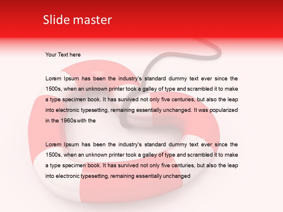 Disease Help Love PowerPoint Template