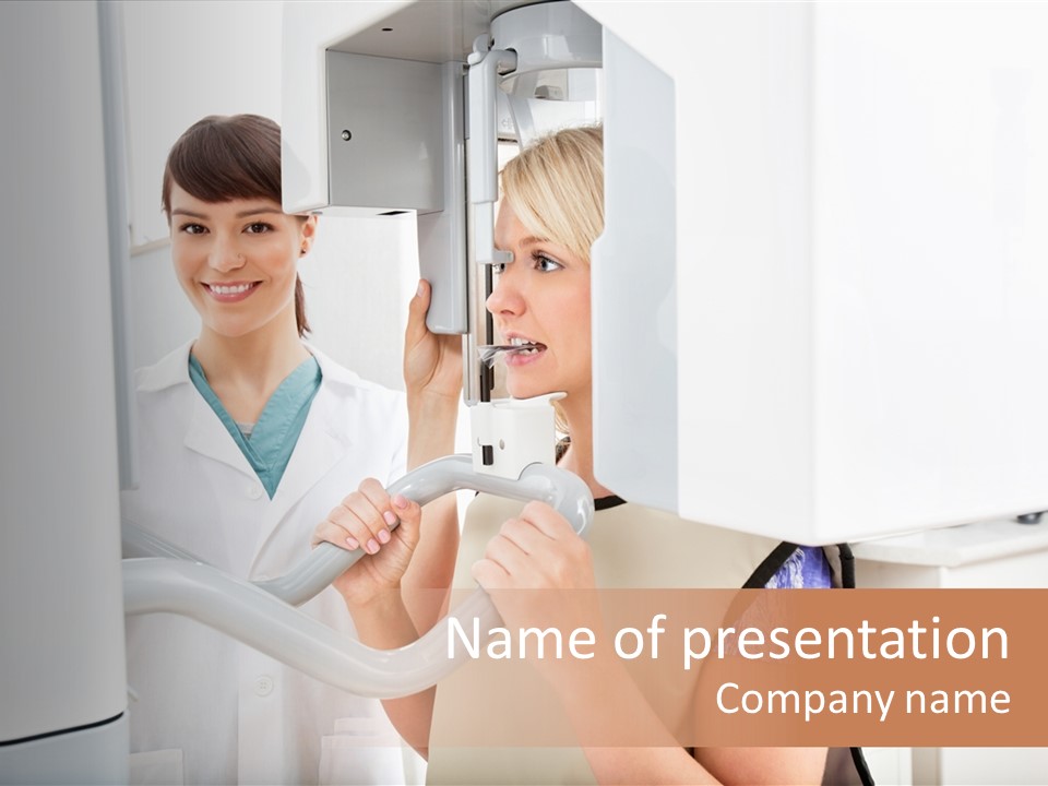 Women Operating Doctor PowerPoint Template