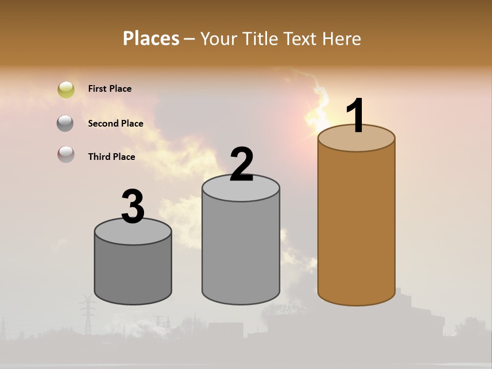 Sun Pipe Red PowerPoint Template