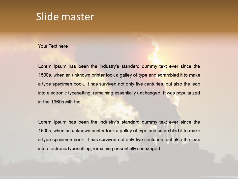Sun Pipe Red PowerPoint Template