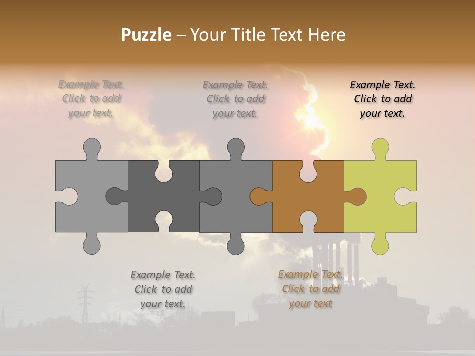 Sun Pipe Red PowerPoint Template