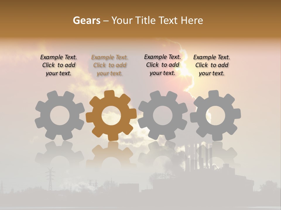 Sun Pipe Red PowerPoint Template