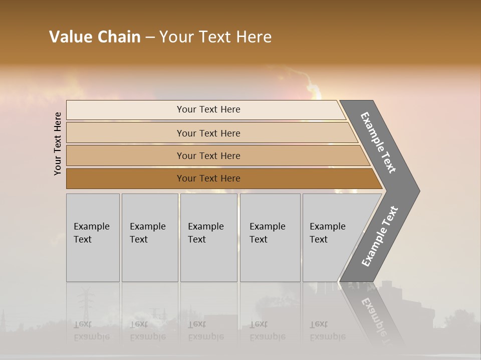 Sun Pipe Red PowerPoint Template