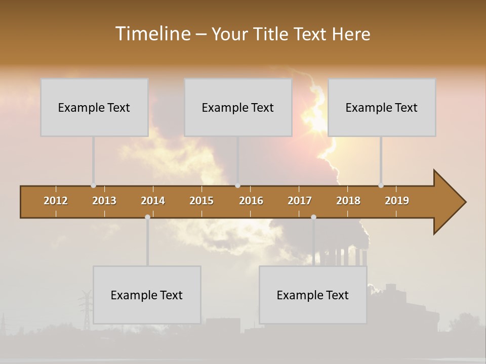 Sun Pipe Red PowerPoint Template
