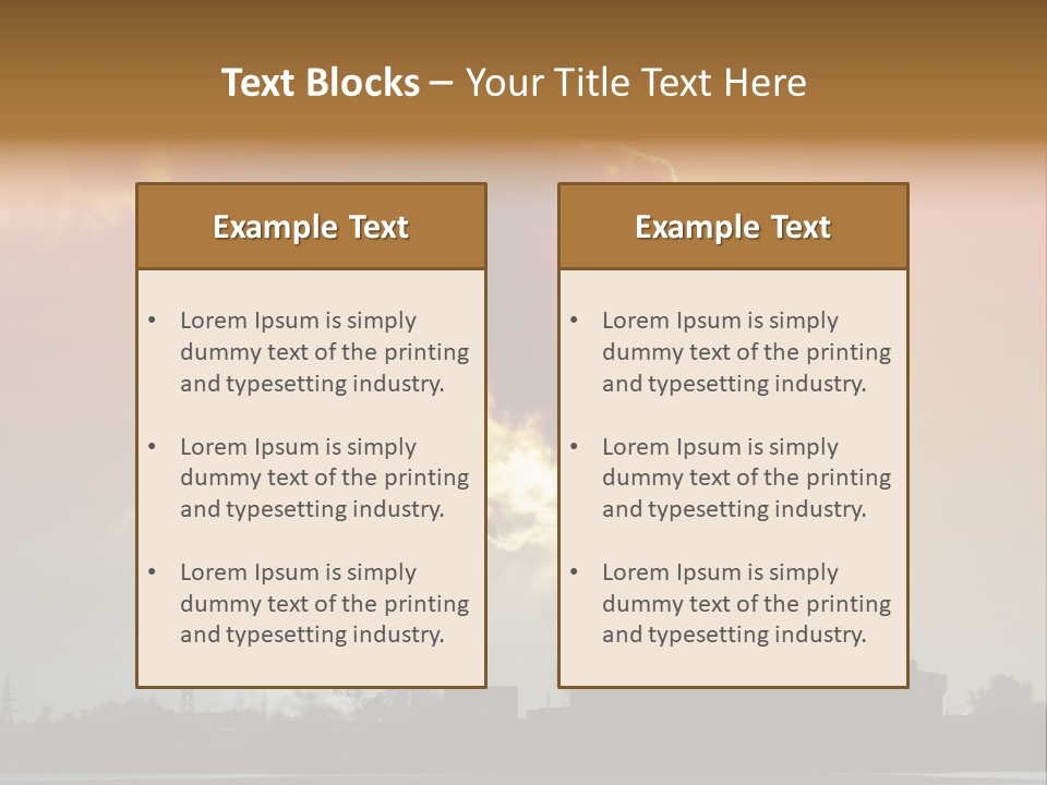 Sun Pipe Red PowerPoint Template
