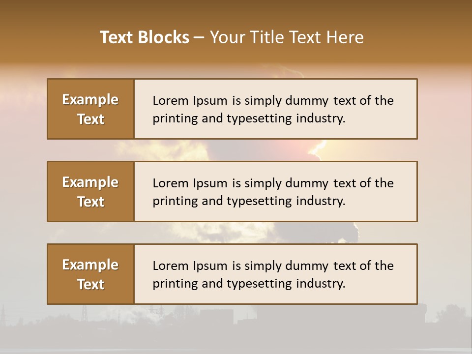 Sun Pipe Red PowerPoint Template