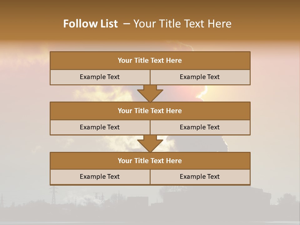 Sun Pipe Red PowerPoint Template