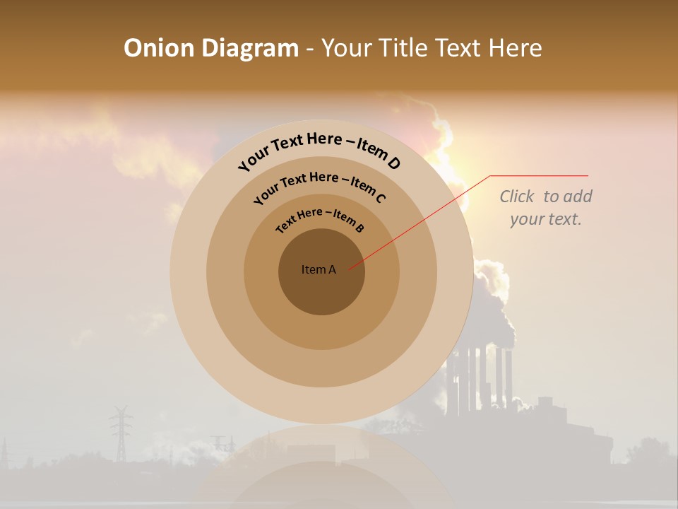 Sun Pipe Red PowerPoint Template