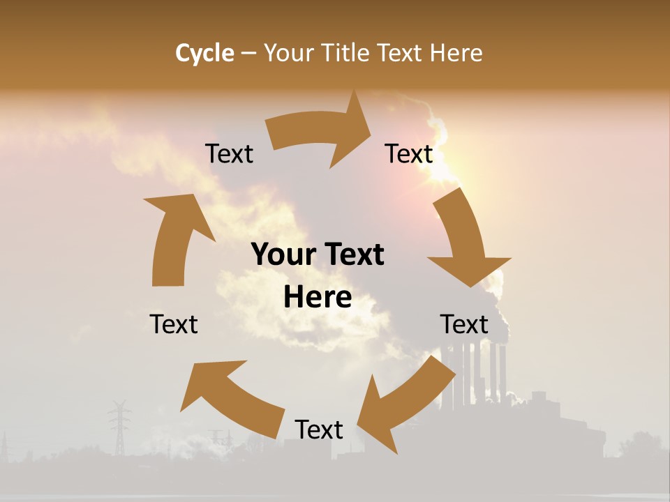 Sun Pipe Red PowerPoint Template