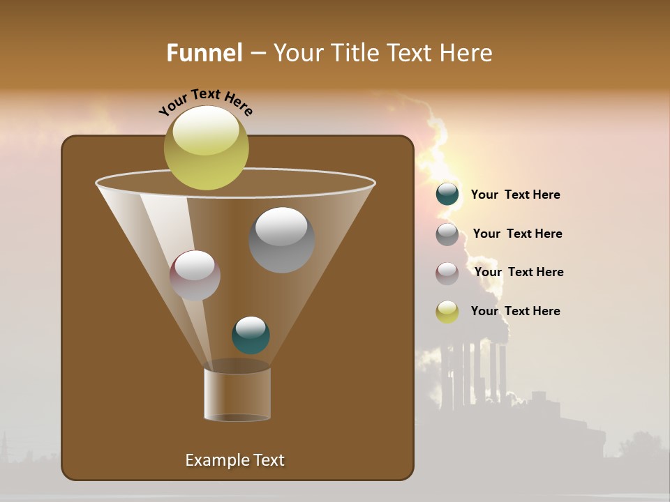 Sun Pipe Red PowerPoint Template