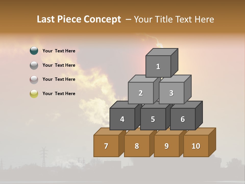 Sun Pipe Red PowerPoint Template