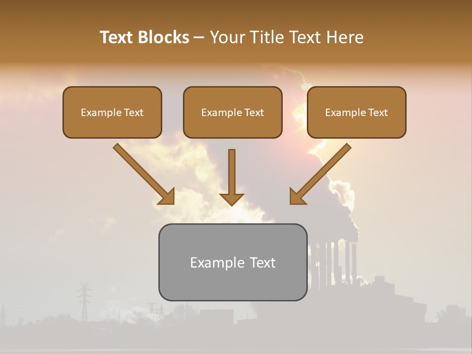 Sun Pipe Red PowerPoint Template