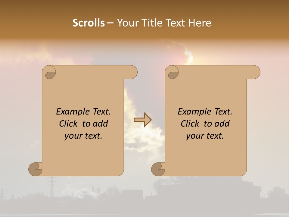 Sun Pipe Red PowerPoint Template