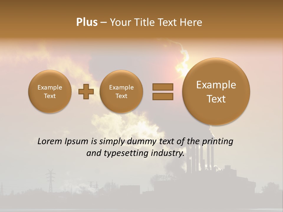 Sun Pipe Red PowerPoint Template