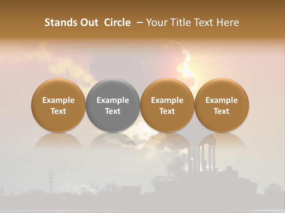 Sun Pipe Red PowerPoint Template